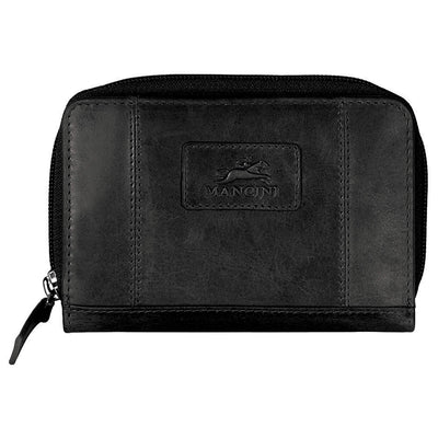 Black Clutch Wallet - Mancini Leather
