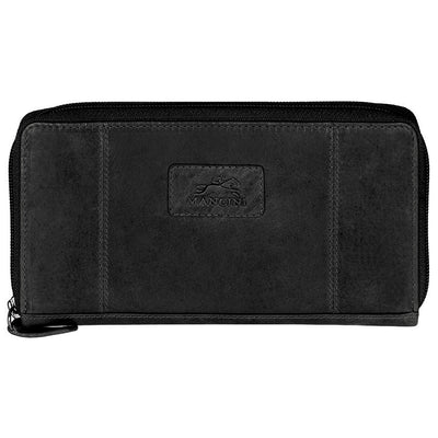 Black Clutch Wallet - Mancini Leather