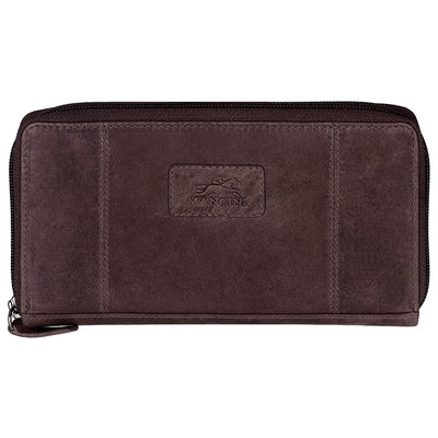 Brown Clutch Wallet - Mancini Leather