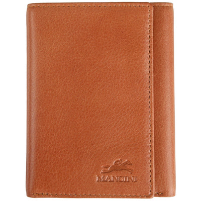 Cognac Trifold RFID Wallet - Mancini Leather