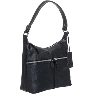 Renne Black Shoulder Bag - Mancini Leather