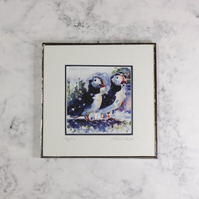 Puffins Framed Print - Mike Whitelaw