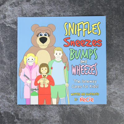 Sniffles Sneezes Bumps and Wheezes Book - Necie