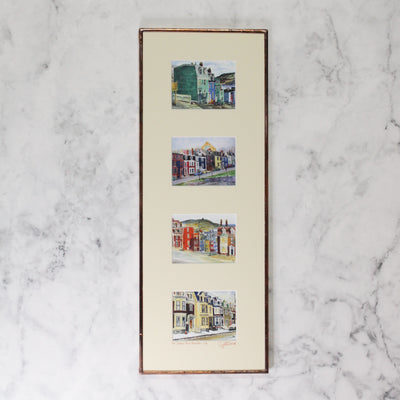 St. John’s Row Houses Framed Print - Cynthia Noel